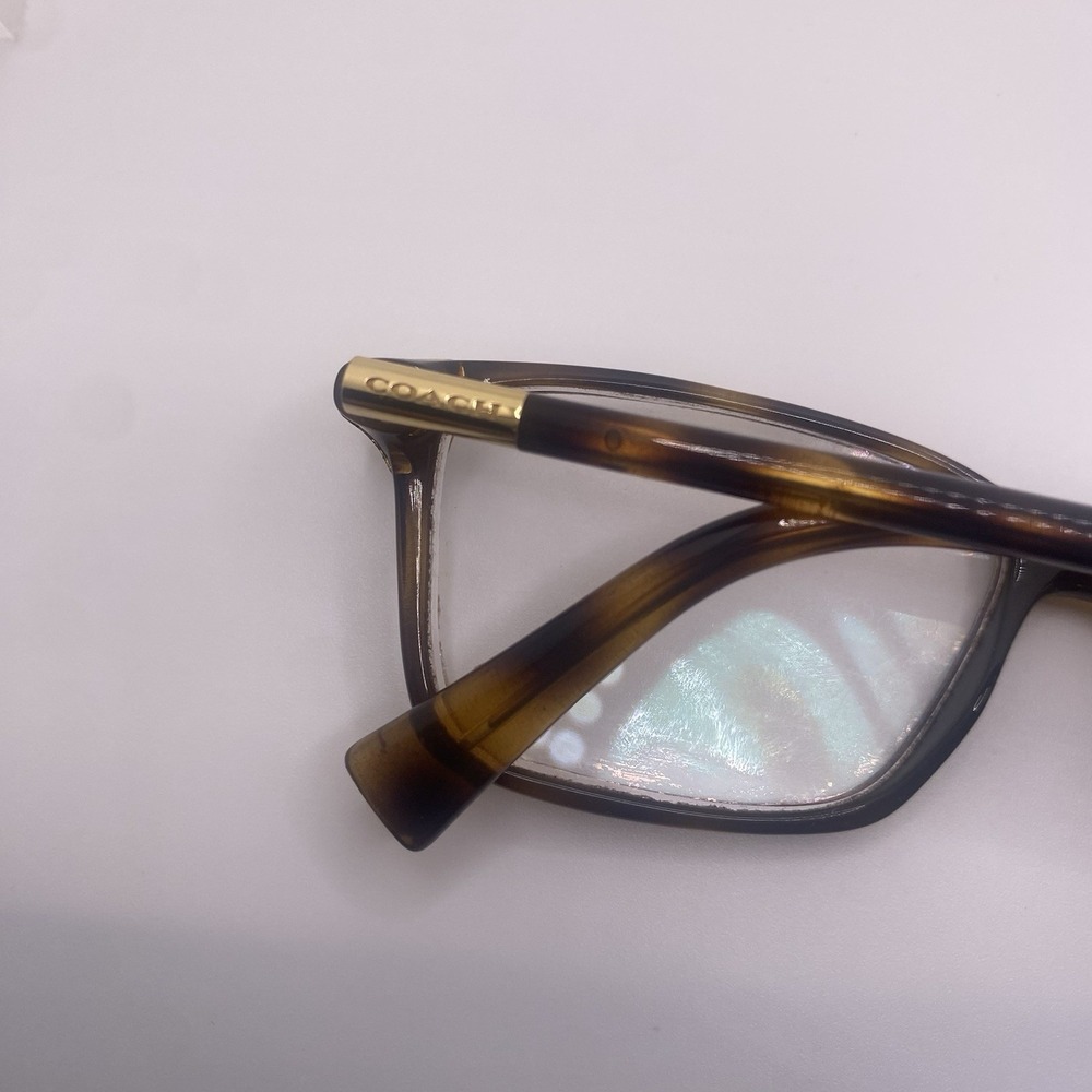 Coach Eyeglasses Women FRAME ONLY HC6077 Cat Eye 53-15-135 Dark Tortoise 802 - Picture 7 of 16